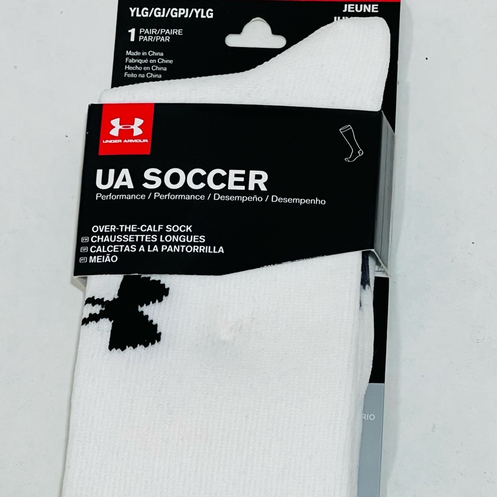 NEW Youth UnderArmour Soccer Performance Socks (over-the-calf sock) - One Pair